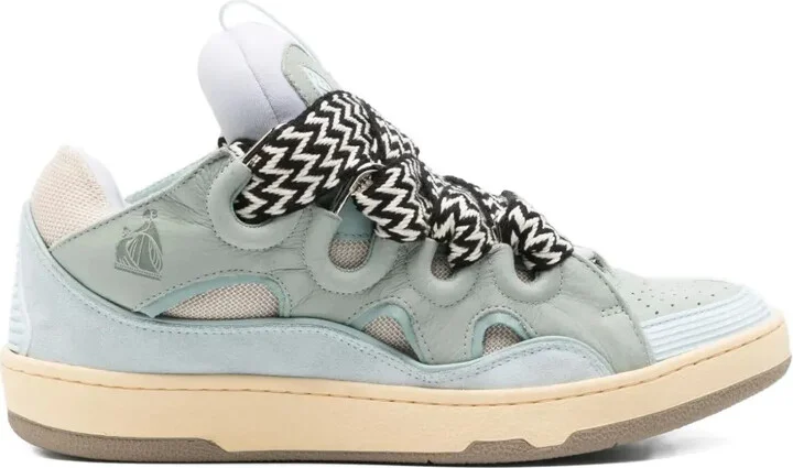 Lace-Up Leather Sneakers