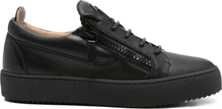 Lace-Up Leather Sneakers
