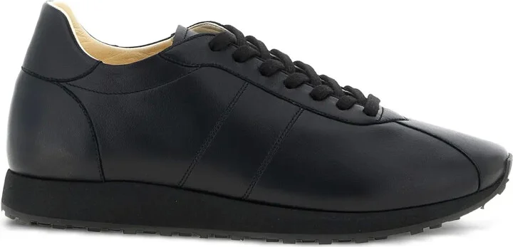 Lace-Up Leather Sneakers