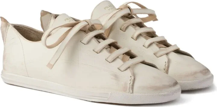 Lace-Up Leather Sneakers