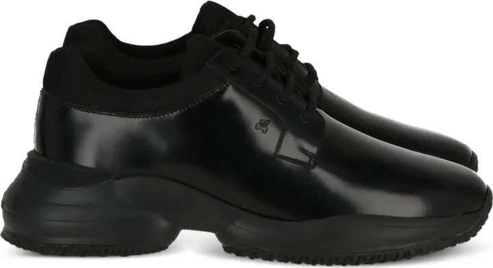 Lace-Up Leather Sneakers