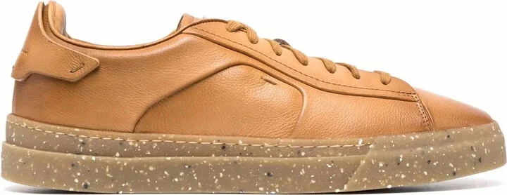 Lace-Up Leather Sneakers