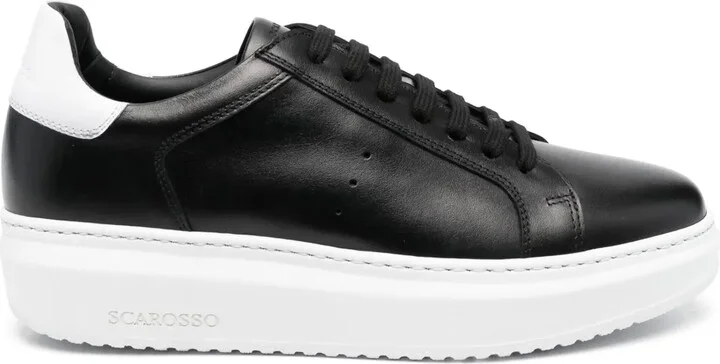 Lace-Up Leather Sneakers