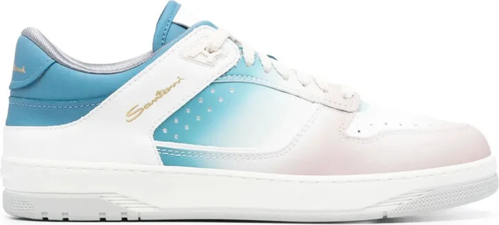 Lace-Up Leather Sneakers