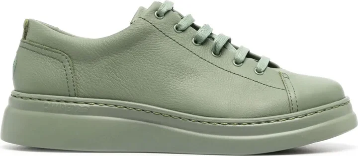 Lace-Up Leather Sneakers
