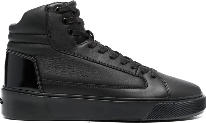 Lace-Up Leather Sneakers