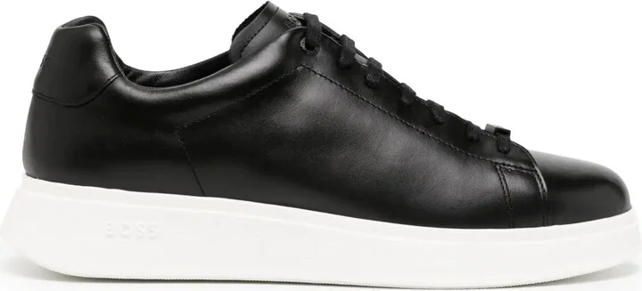 Lace-Up Leather Sneakers