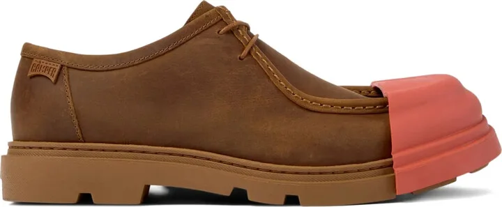 Lace-Up Leather Toe-Cap Shoes