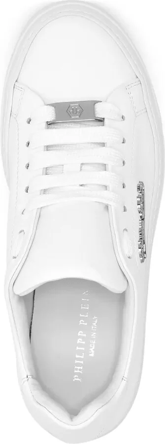 Lace-Up Leather Trainers - Image 3