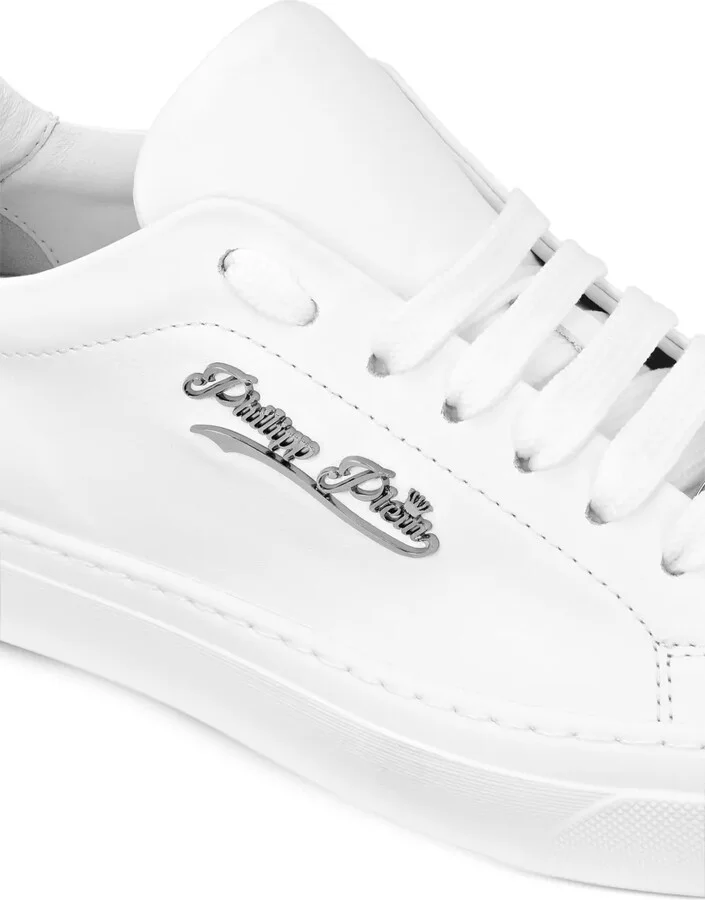 Lace-Up Leather Trainers - Image 4