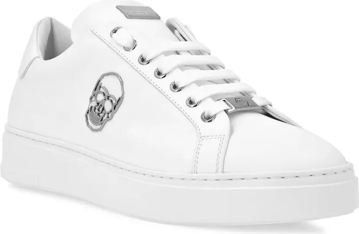 Lace-Up Leather Trainers - Image 2