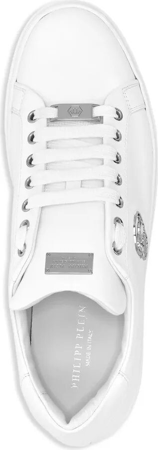Lace-Up Leather Trainers - Image 3