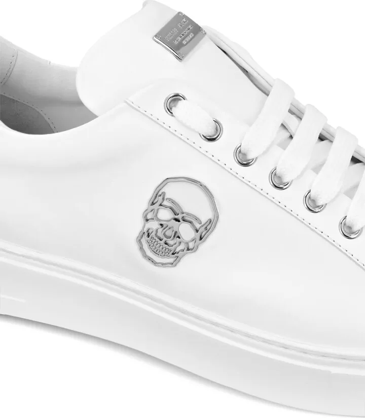 Lace-Up Leather Trainers - Image 4