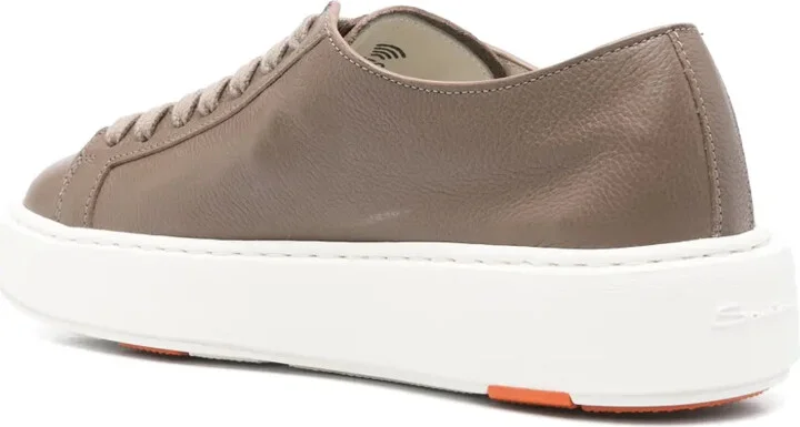 Lace-Up Leather Trainers - Image 3