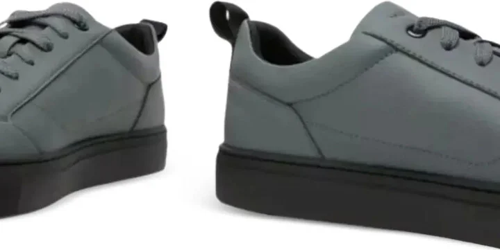 Lace-Up Leather Trainers - Image 3