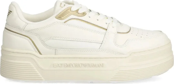Lace Up Leather Trainers