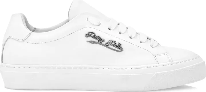 Lace-Up Leather Trainers