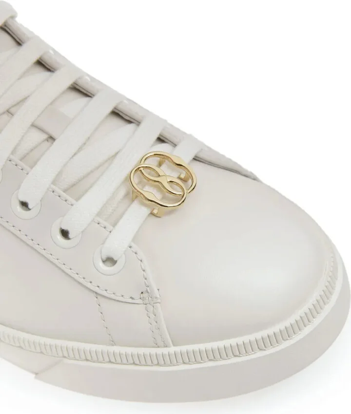 Lace-Up Logo-Plaque Sneakers - Image 4