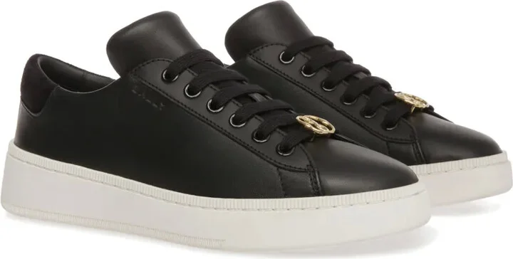 Lace-Up Logo-Plaque Sneakers - Image 2