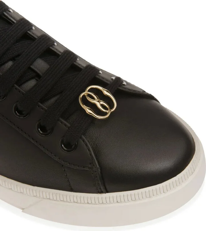 Lace-Up Logo-Plaque Sneakers - Image 4