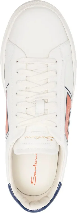 Lace-Up Low-Top Leather Sneakers - Image 4