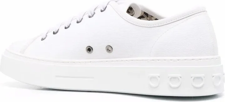 Lace-Up Low-Top Sneakers - Image 3