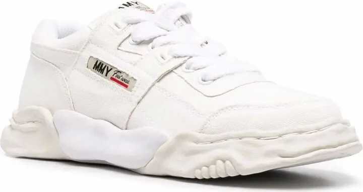 Lace-Up Low-Top Sneakers - Image 2