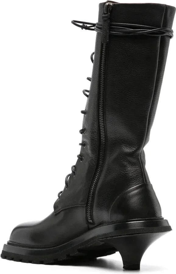 Lace-Up Mid-Calf Boots - Image 3