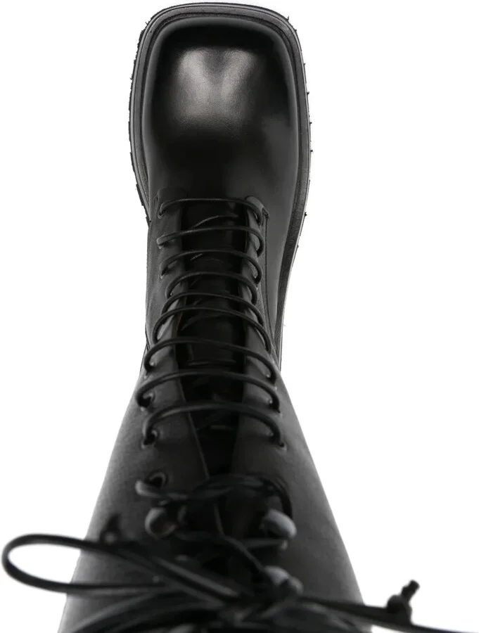 Lace-Up Mid-Calf Boots - Image 4