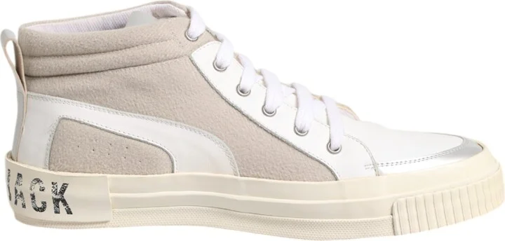 Lace Up Mid Top Casual Sneakers Men's Shoes (Pre-Owned)