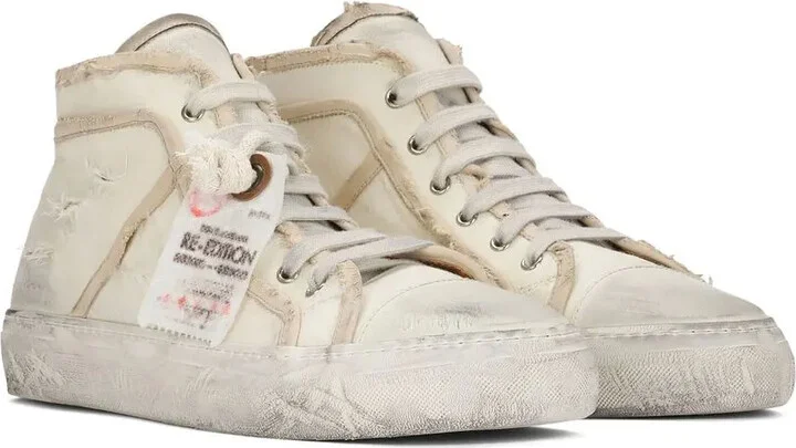 Lace-Up Mid-Top Sneakers - Image 2