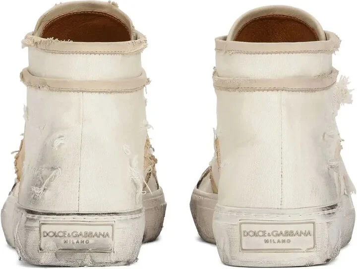 Lace-Up Mid-Top Sneakers - Image 3