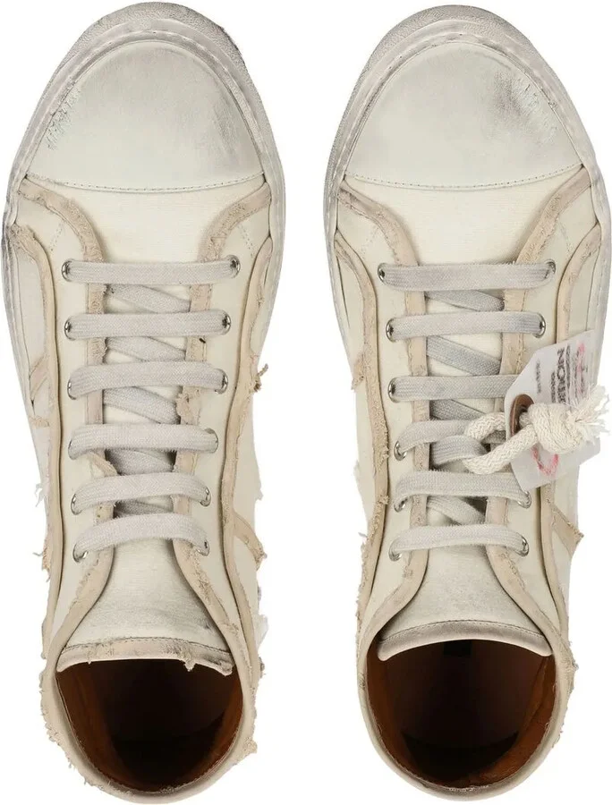 Lace-Up Mid-Top Sneakers - Image 4
