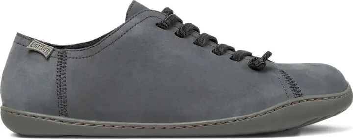Lace-Up Nubuck Leather Sneakers