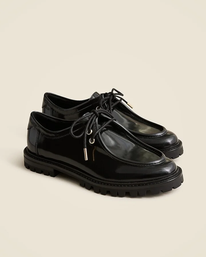 Lace-up oxford shoes in spazzolato leather