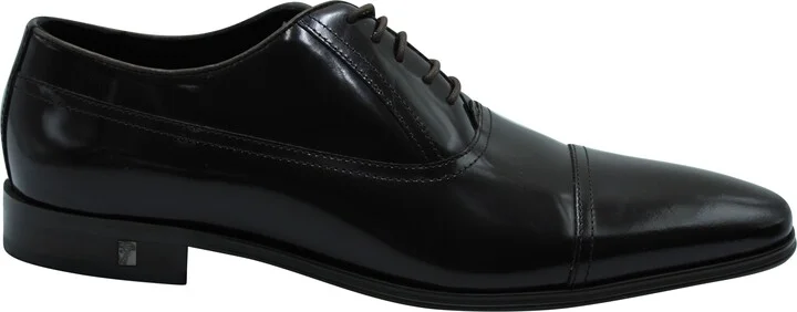 Lace Up Oxfords in Brown Leather