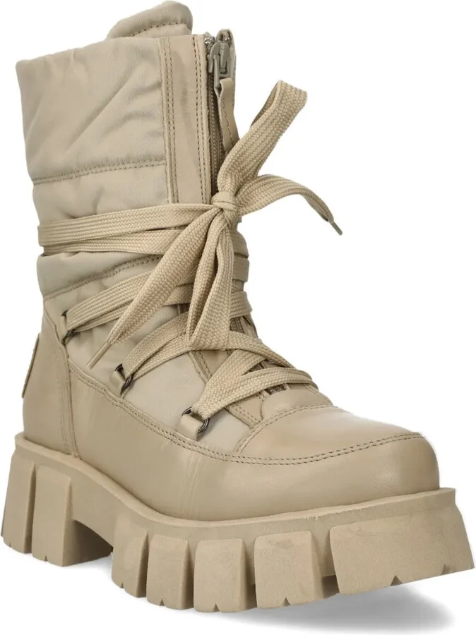 Lace-Up Padded Boots - Image 2