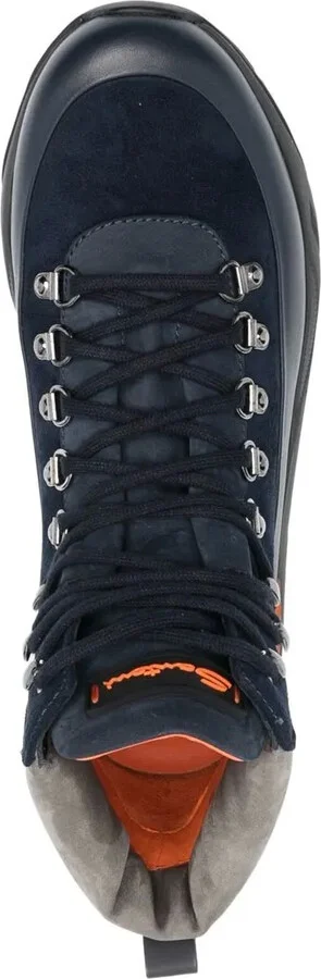Lace-up panelled hiking boots - Image 4