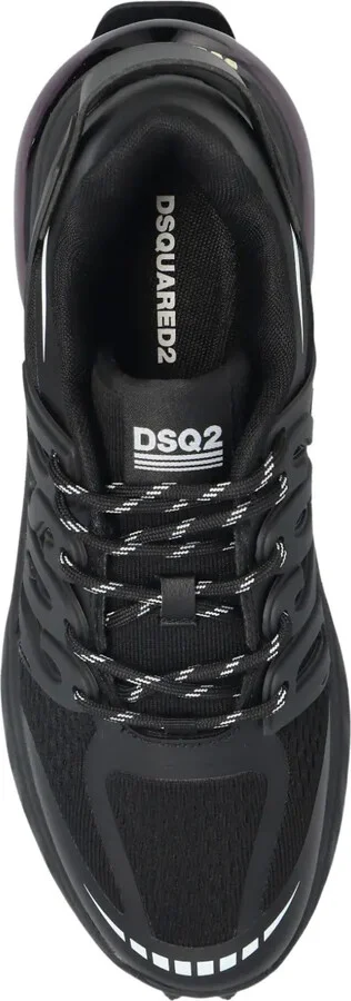 Lace-Up Panelled Low-Top Sneakers - Image 3