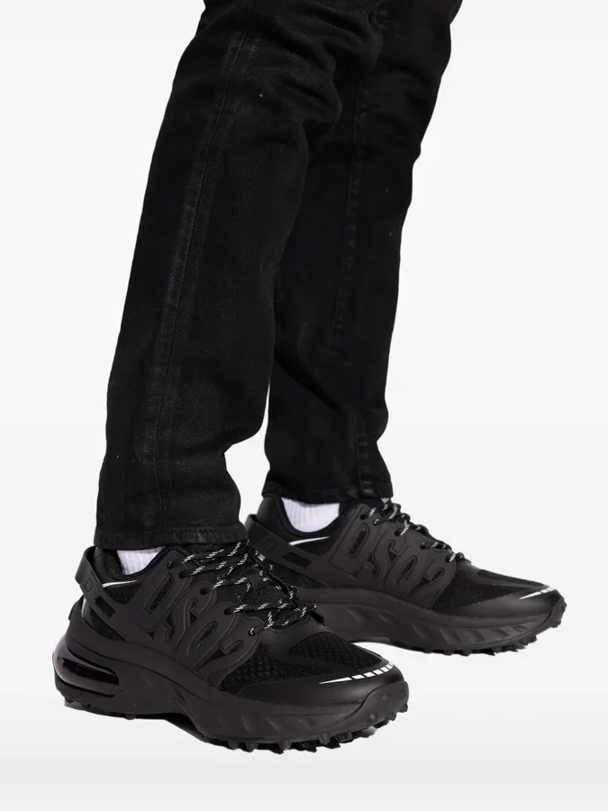 Lace-Up Panelled Low-Top Sneakers - Image 5