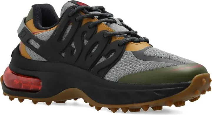 Lace-Up Panelled Low-Top Sneakers - Image 2