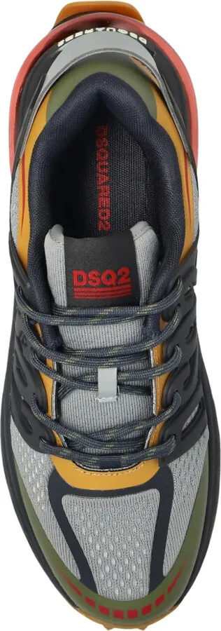 Lace-Up Panelled Low-Top Sneakers - Image 3