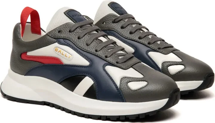 Lace-Up Panelled Sneakers - Image 2