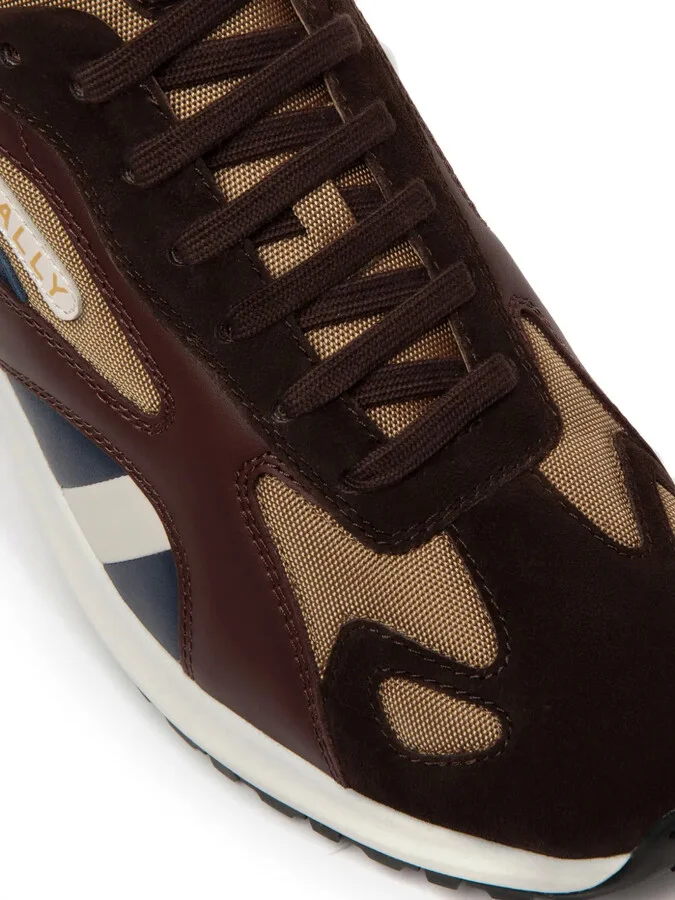 Lace-Up Panelled Sneakers - Image 5