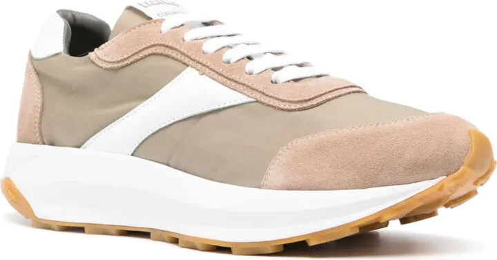 Lace-Up Panelled Sneakers - Image 2