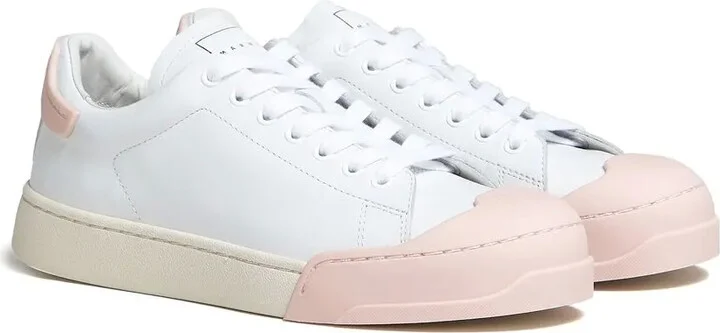 Lace-Up Panelled Sneakers - Image 2