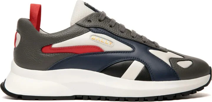 Lace-Up Panelled Sneakers