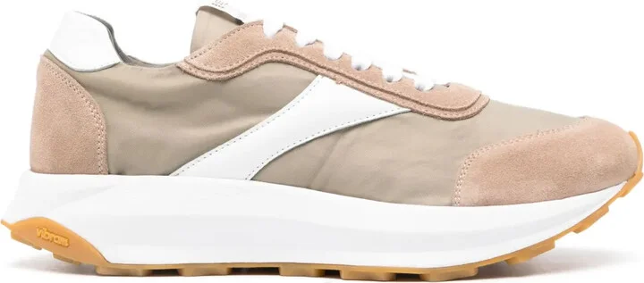 Lace-Up Panelled Sneakers