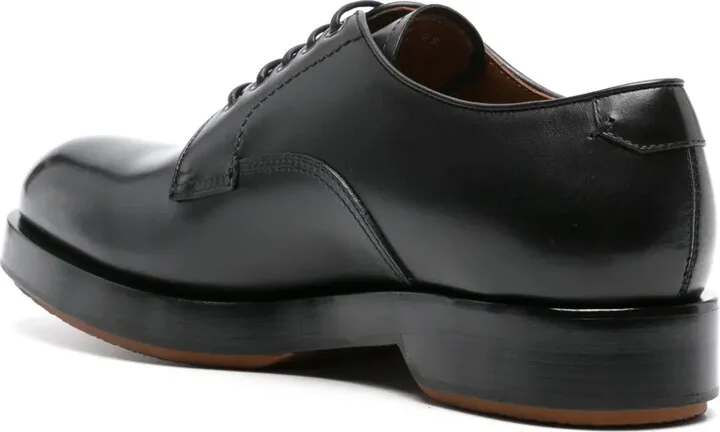 Lace-Up Patent Leather Derby Shoes - Image 3