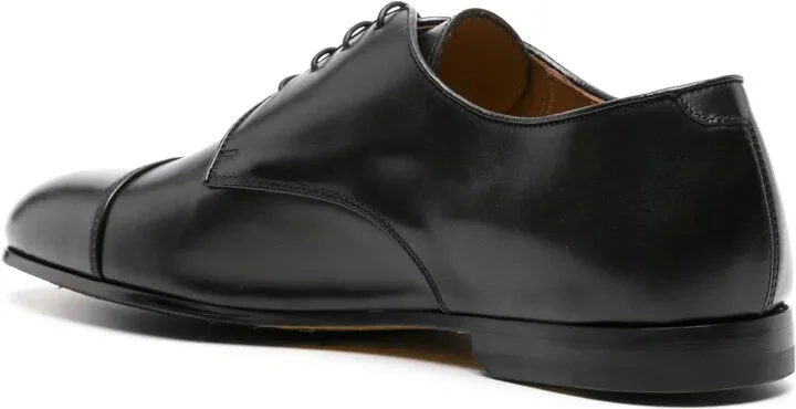 Lace-Up Patent Leather Derby Shoes - Image 3